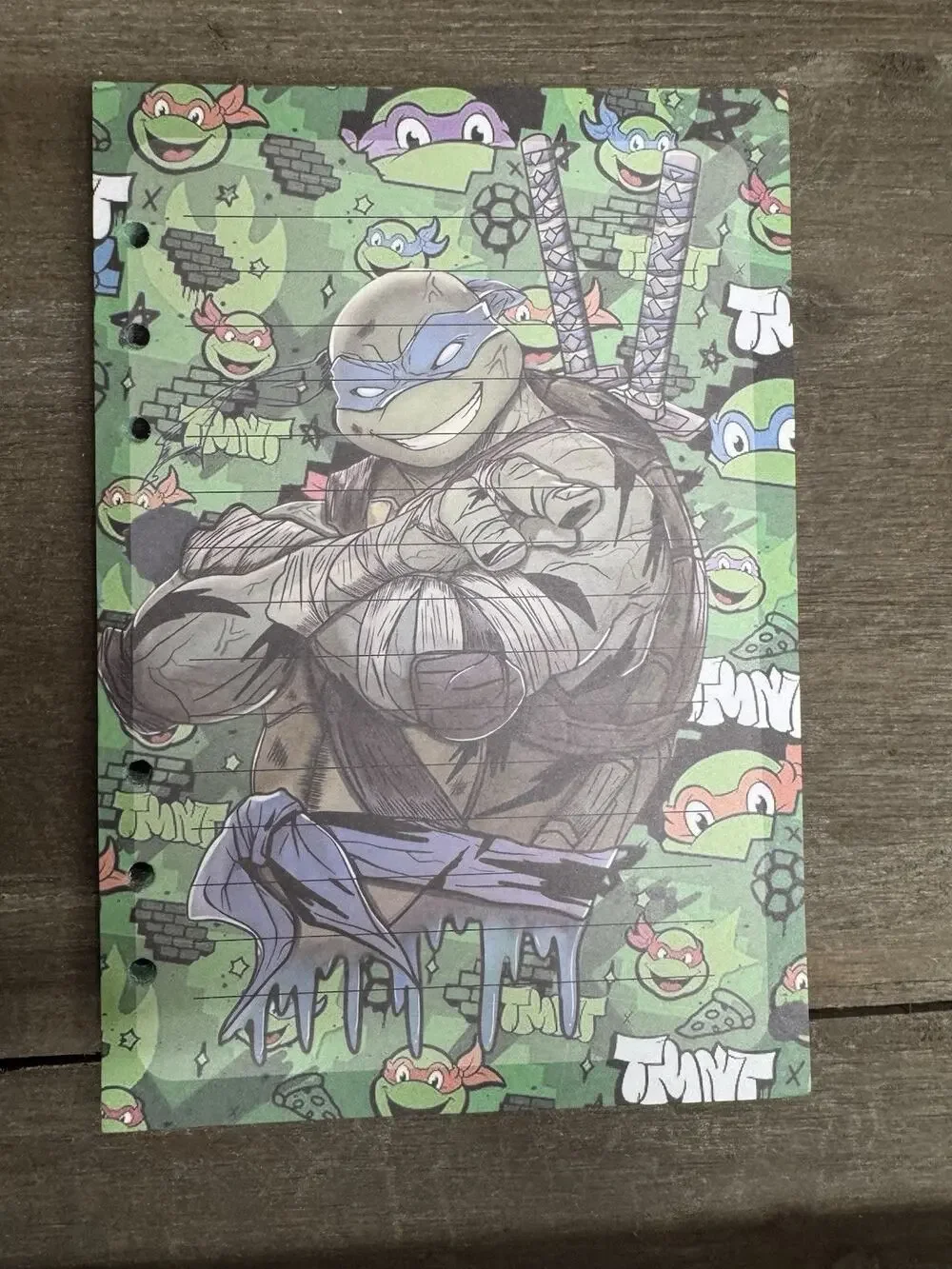 Ninja Turtles Size A5 Refill Paper (50 Sheets)